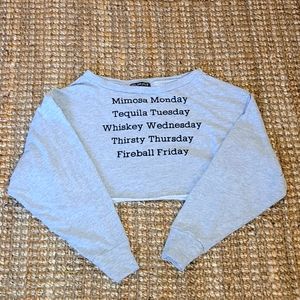 Big Sleeve Crop Sweater